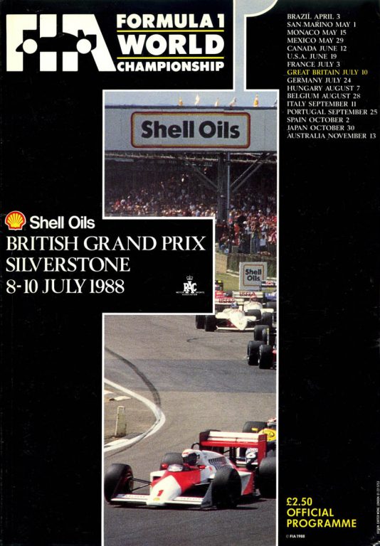 460th GP – Great Britain 1988