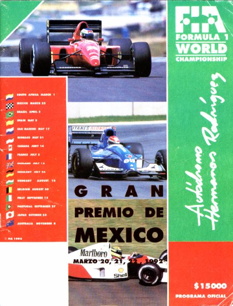 518th GP – Mexico 1992